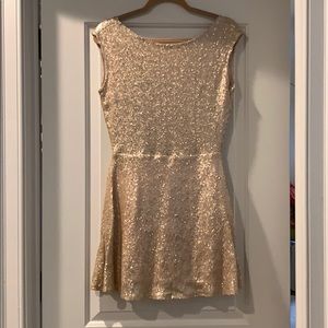 Sequin Nude Dress